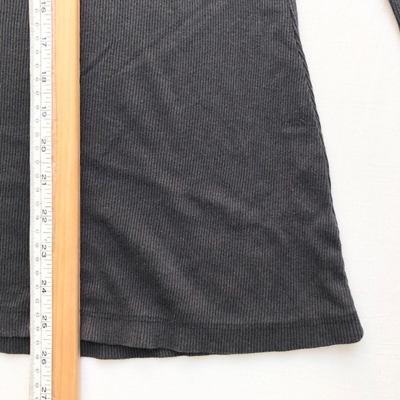 Y2K 2000s Ribbed Knit 100% Cotton Black Pink Cyber Punk Emo Goth 1/2 Button Up L - Picture 10 of 12